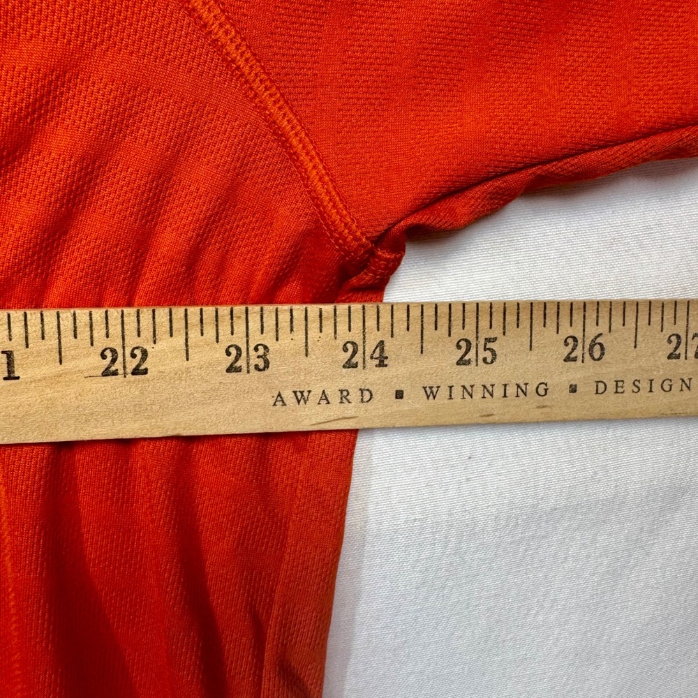 Adidas ClimaLite Polo Shirt Athletic Training Gym Golf Orange White Sz XL - Picture 6 of 7